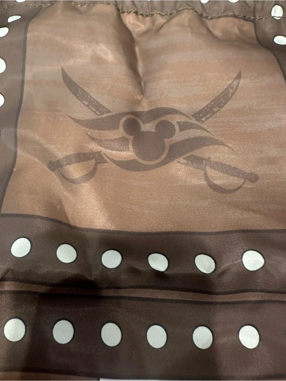 Disney Cruise Line Pirate Makeover Drawstring Backpack bag New!